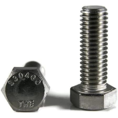 Newport Fasteners 18-8, 1/2"-13 Hex Head Cap Screw, Plain Stainless Steel, 1-1/2 in L, 200 PK 395842-200